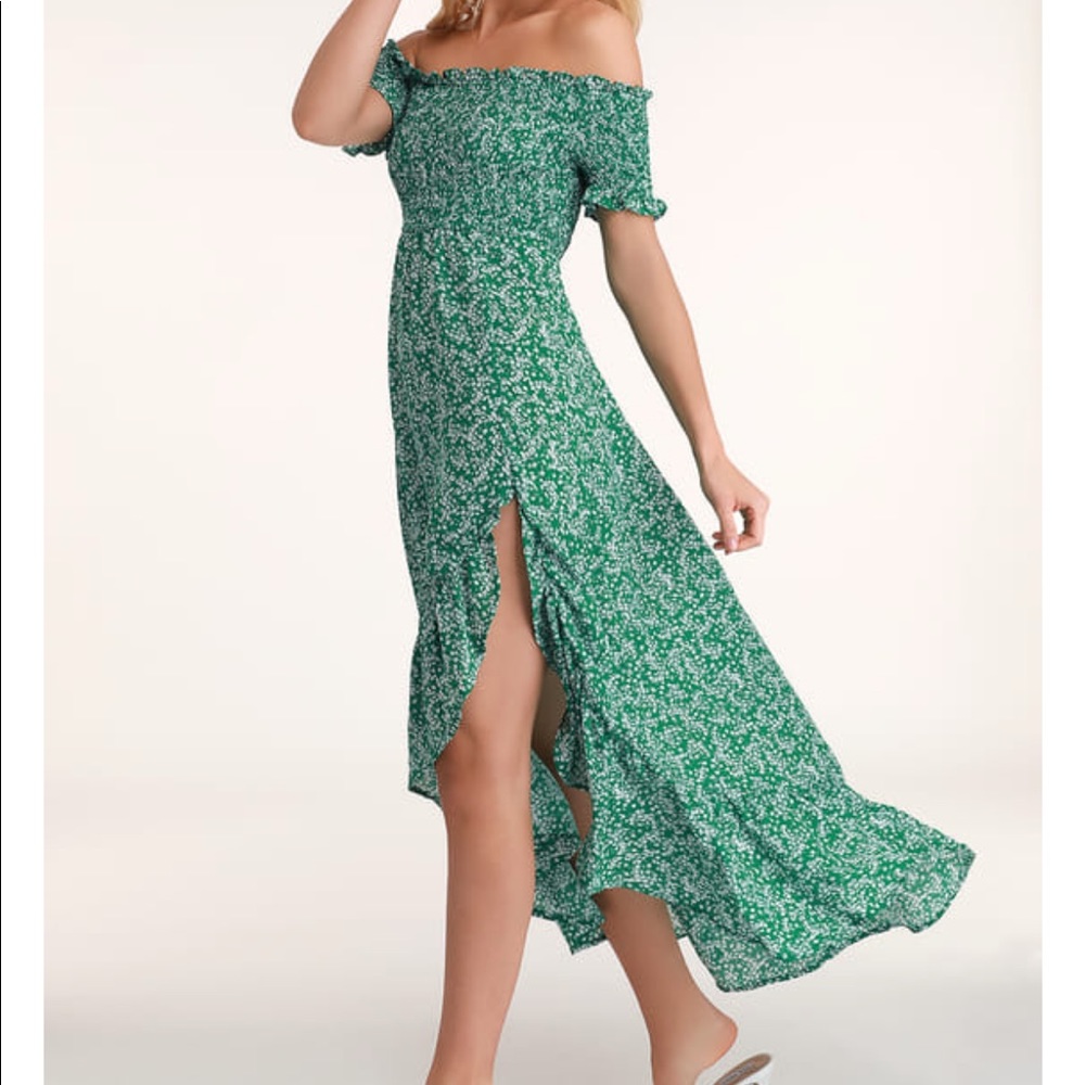 Green Floral Dress from Lulus
